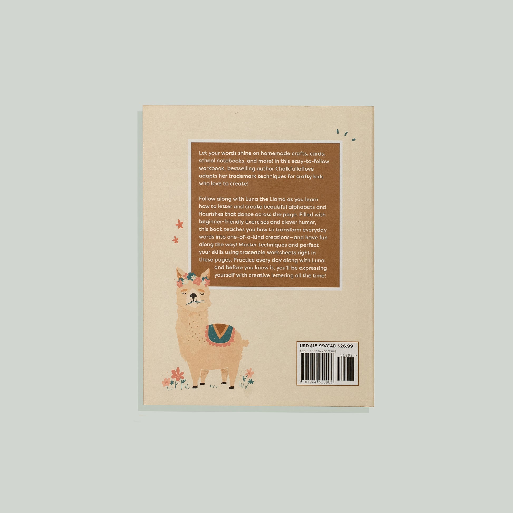 Learn to Letter with Luna the Llama by Chalfulloflove