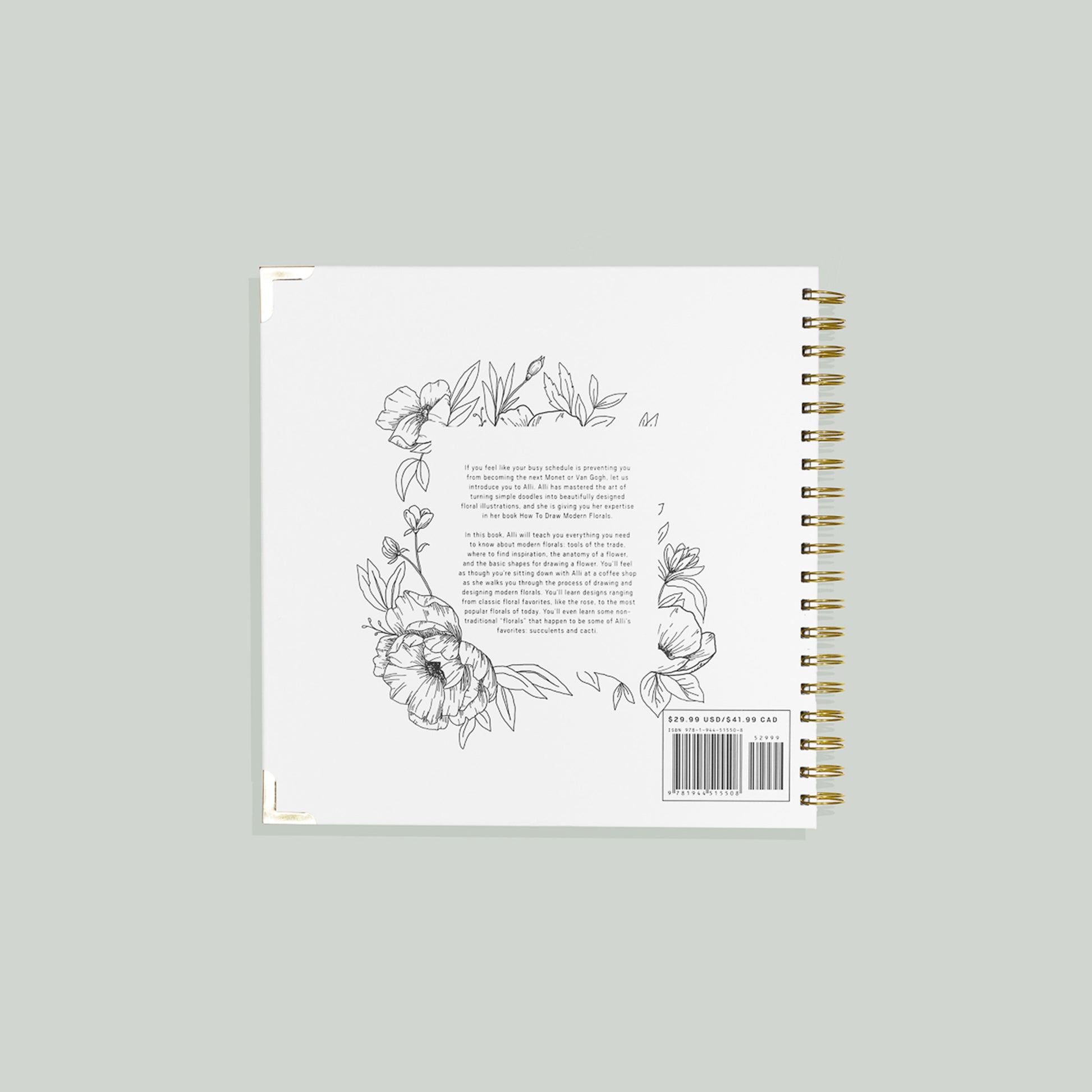 How To Draw Modern Florals (Spiral Bound) by Alli Koch