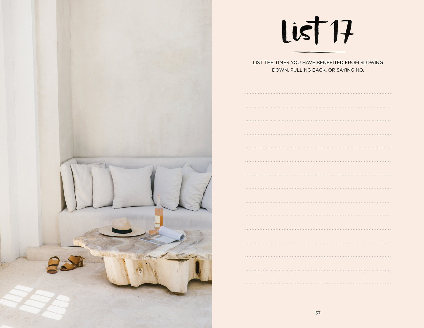 52 Lists for Calm Journal by Moorea Seal
