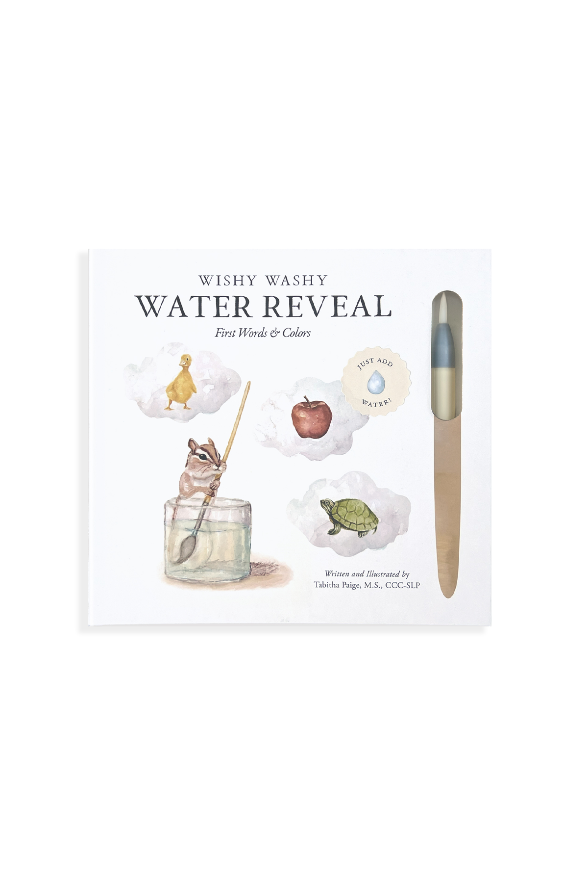 Wishy Washy water reveal kit with pen on a white background