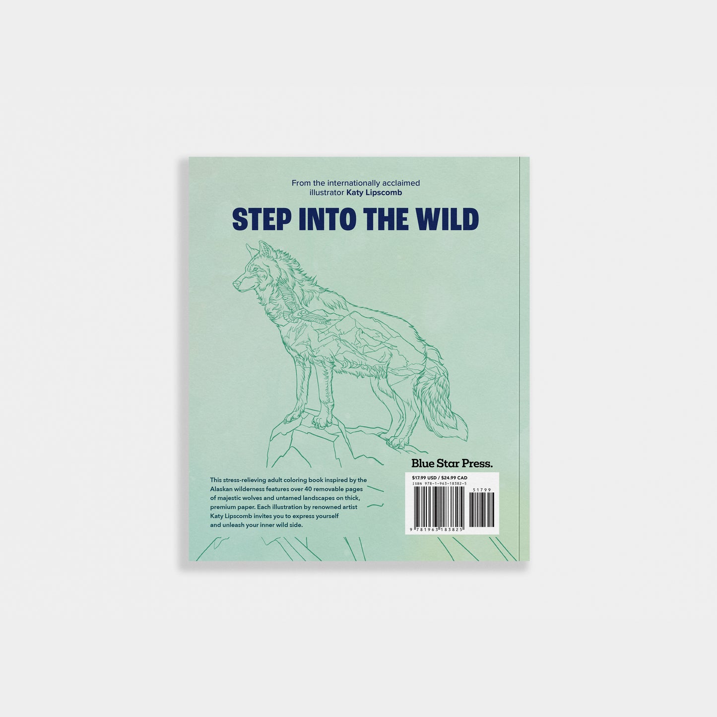 How Book cover with a wolf illustration and text on a light green background