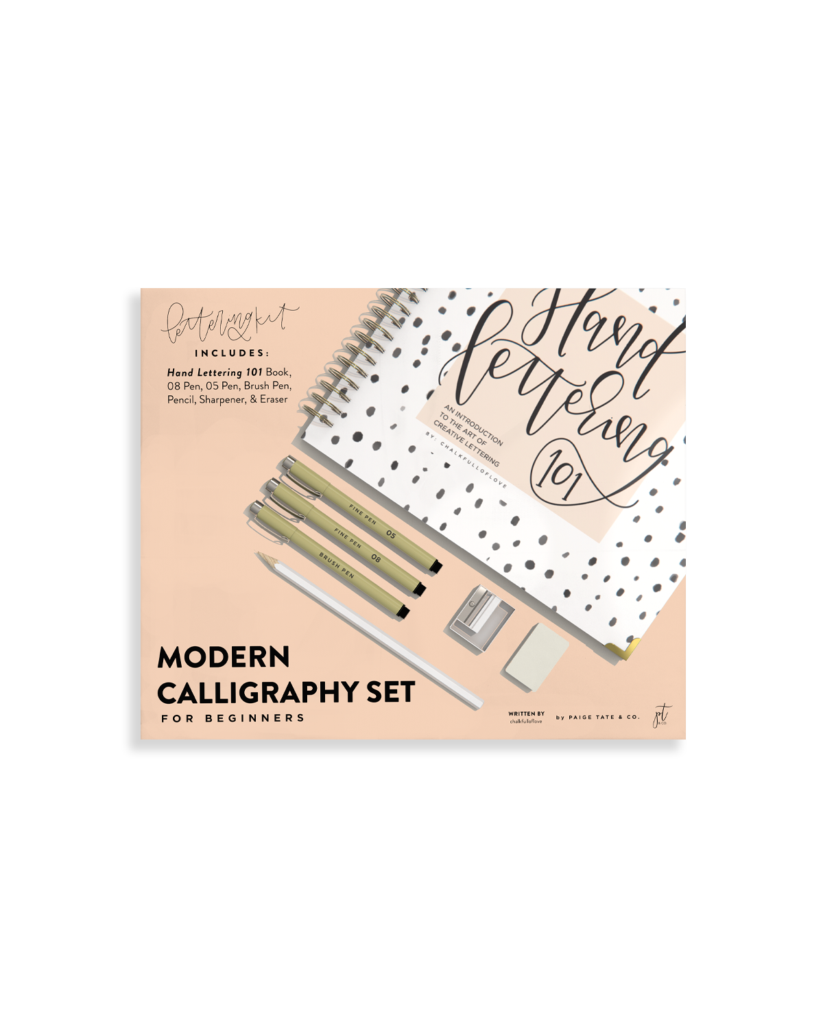 Modern Calligraphy Set for Beginners by Chalkfulloflove