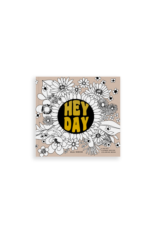 Heyday: A Retro Flower Design Coloring Book by Alli Koch