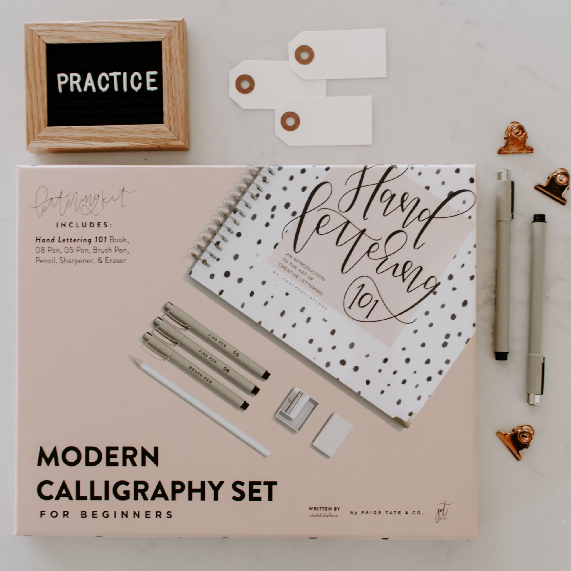 Modern Calligraphy Set for Beginners by Chalkfulloflove