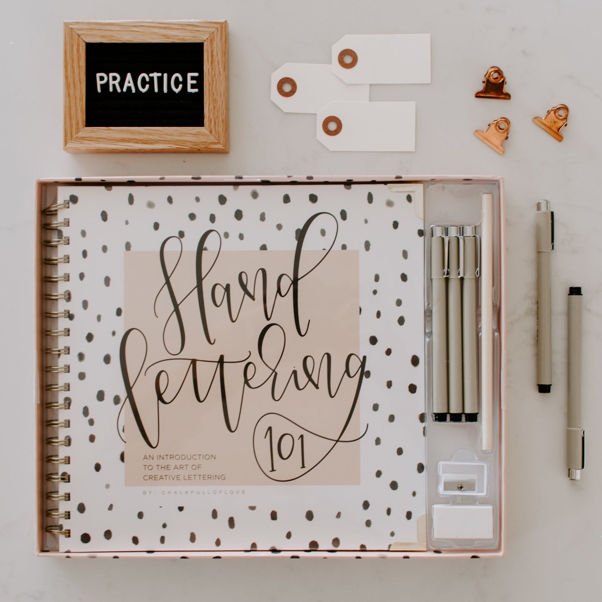 Modern Calligraphy Set for Beginners by Chalkfulloflove