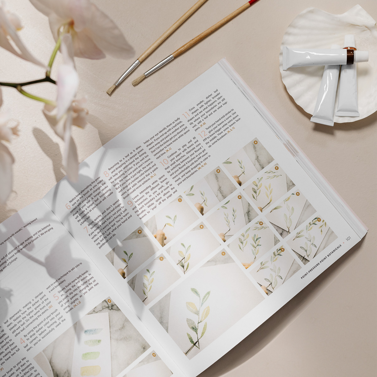 Modern Watercolor Botanicals available at Blue Star Press