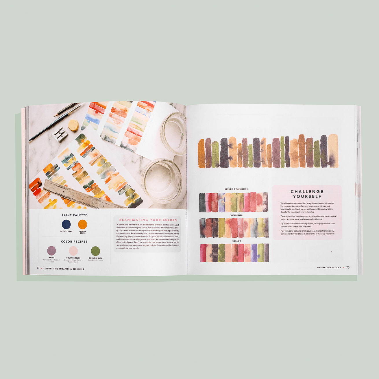 Modern Watercolor Botanicals available at Blue Star Press