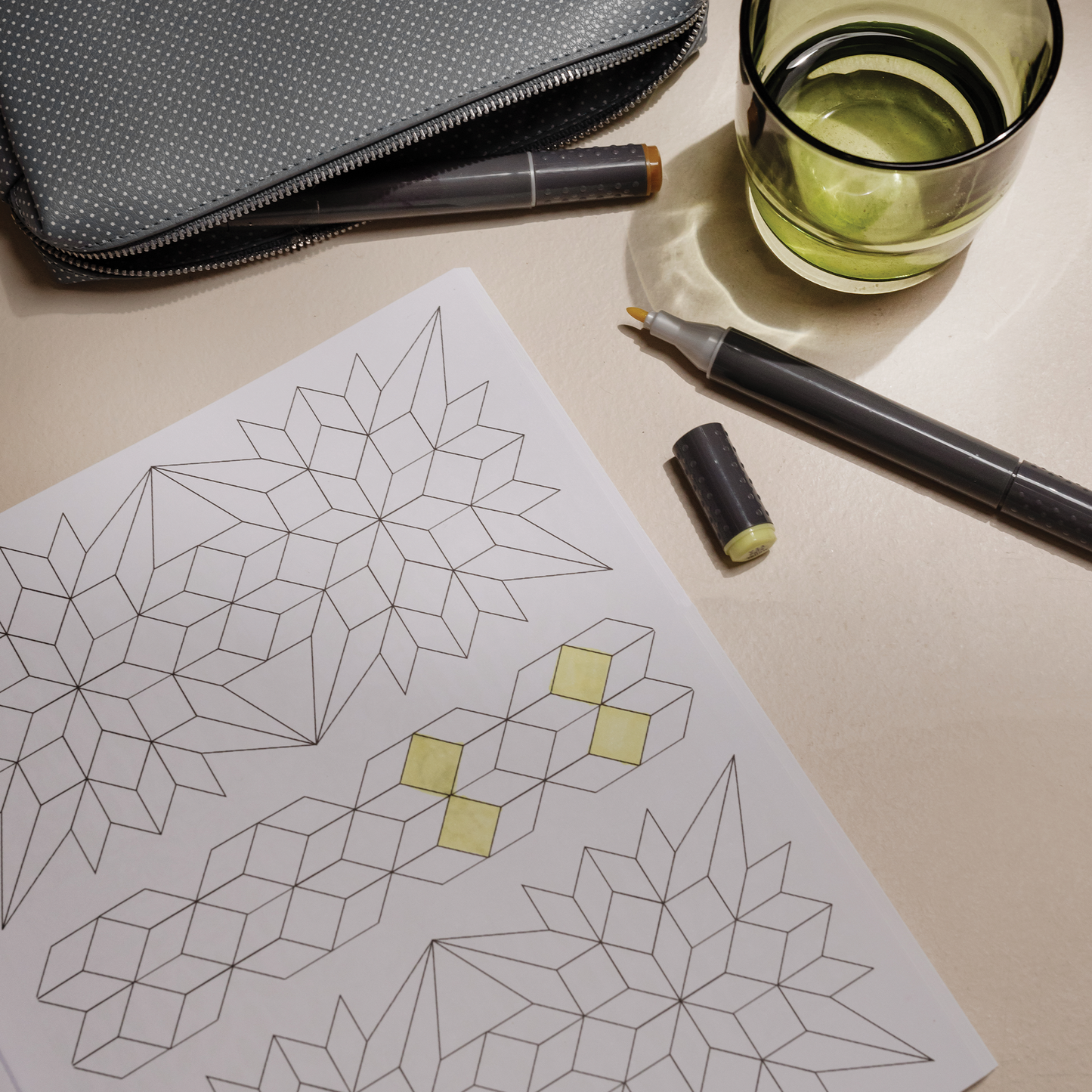 Modern Quilting Coloring Book by Stephanie Sliwinski