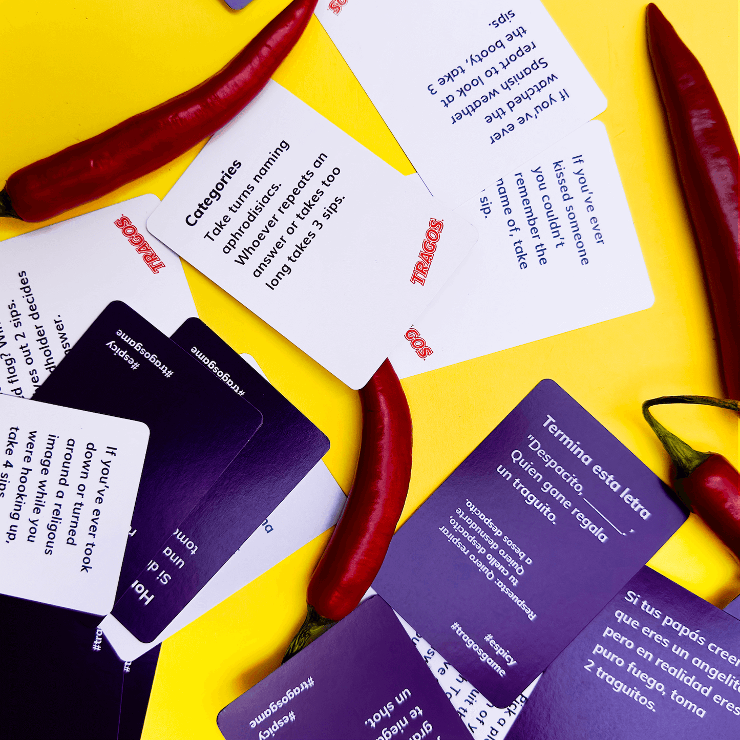 Tragos Espicy R-Rated Adult Bilingual Party Game