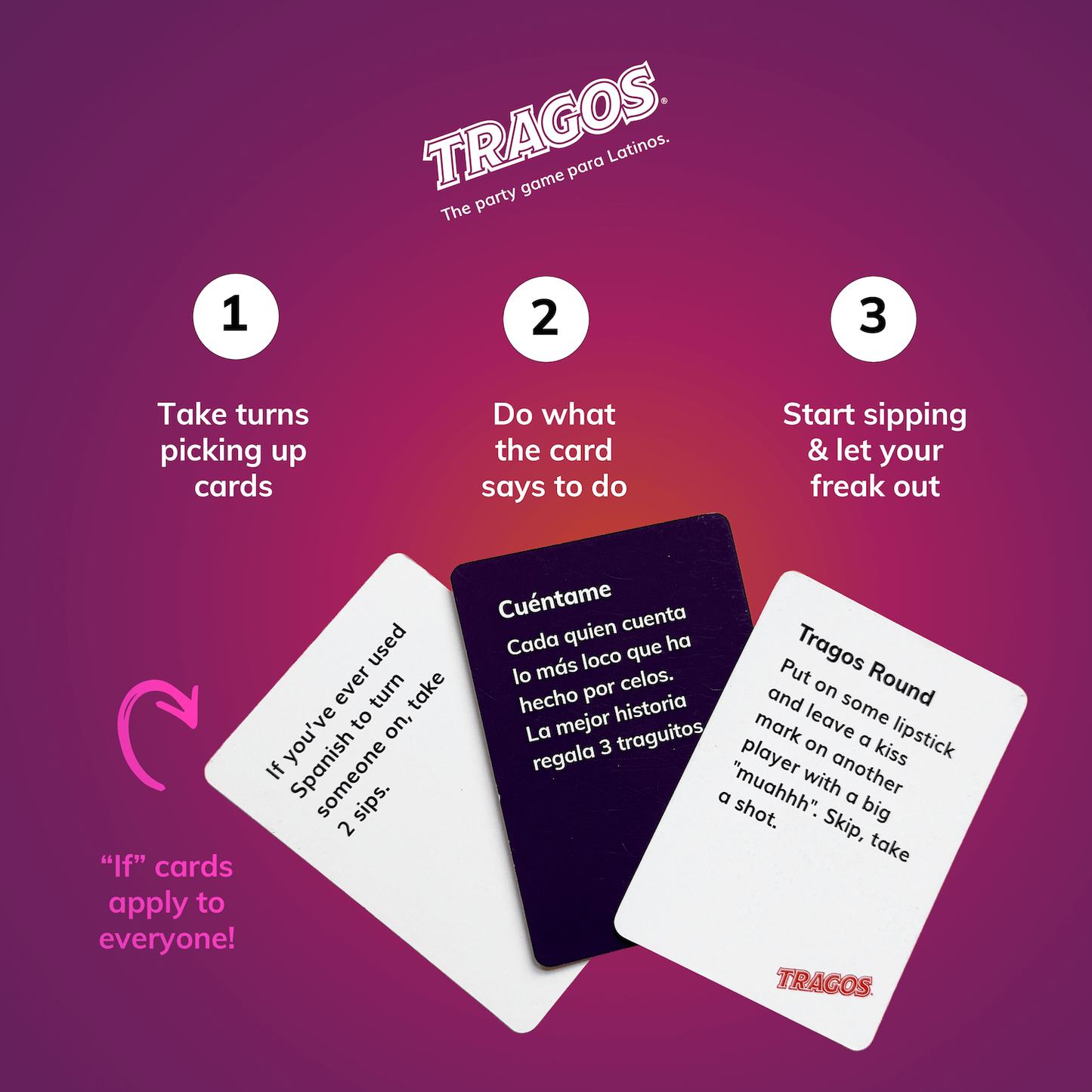 Tragos Espicy R-Rated Adult Bilingual Party Game