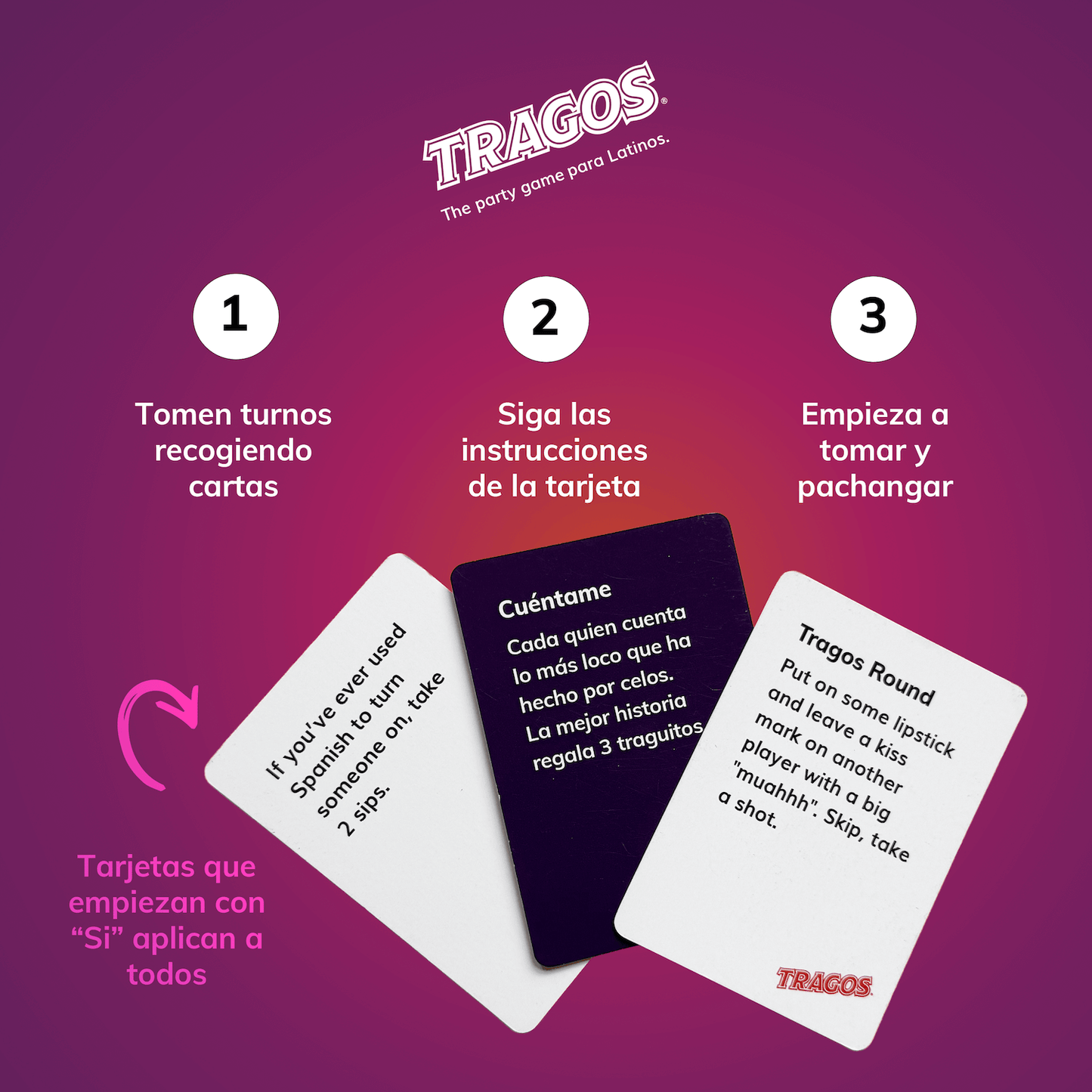 Tragos Espicy R-Rated Adult Bilingual Party Game