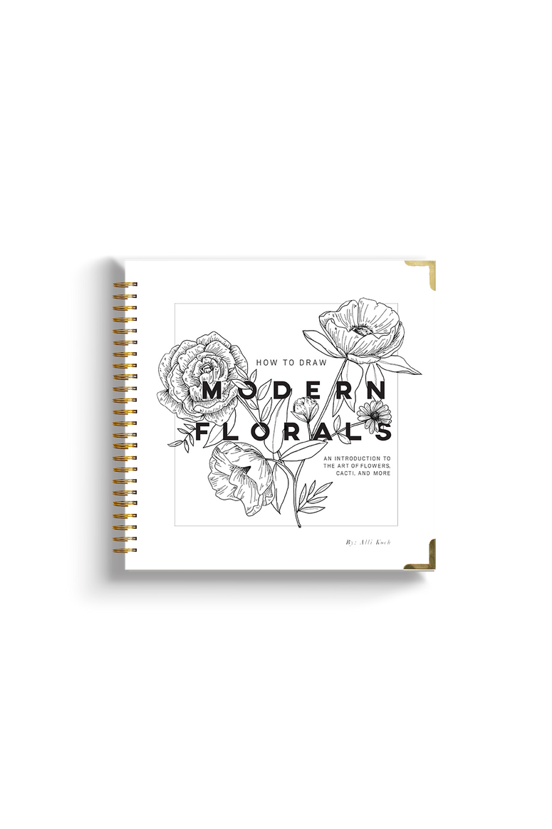 How To Draw Modern Florals (Spiral Bound)