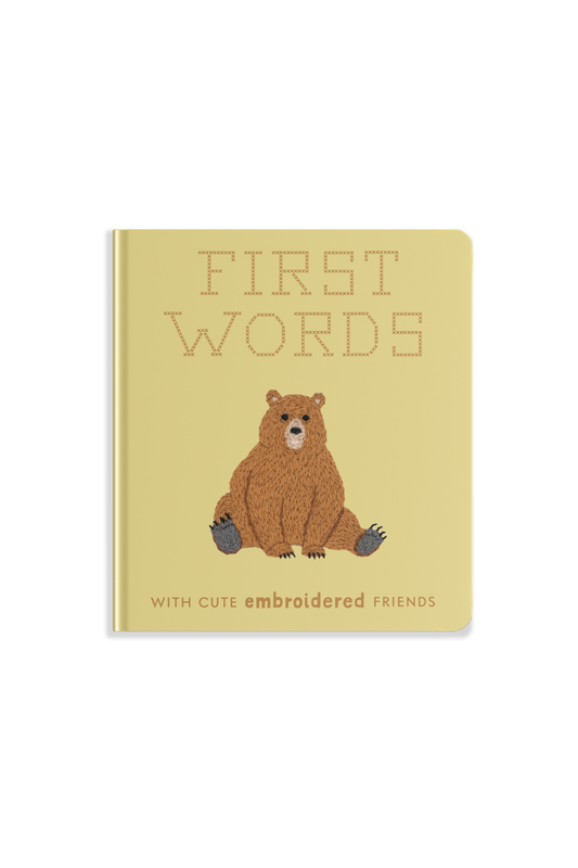 First Words with Cute Embroidered Friends by Libby Moore