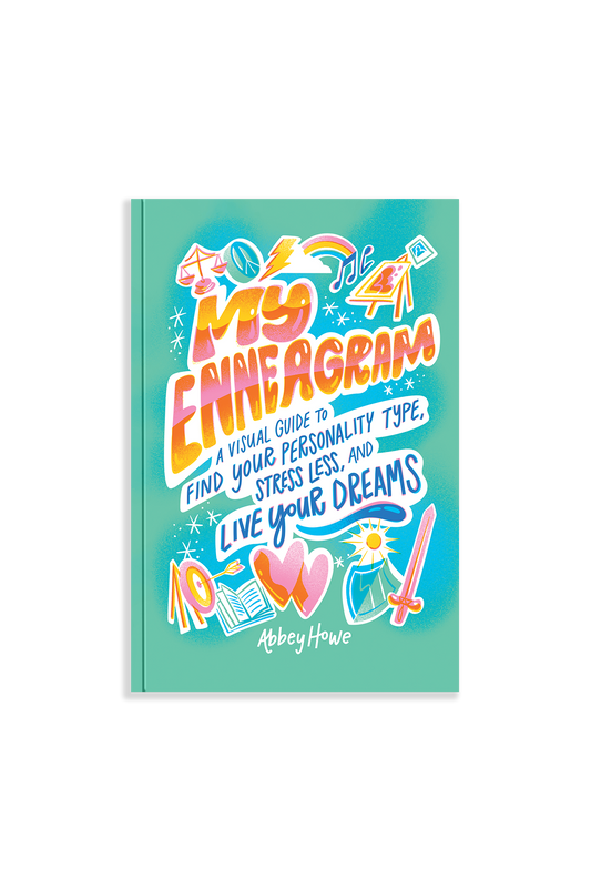 Colorful book cover with text 'My Enneagram' on a teal background