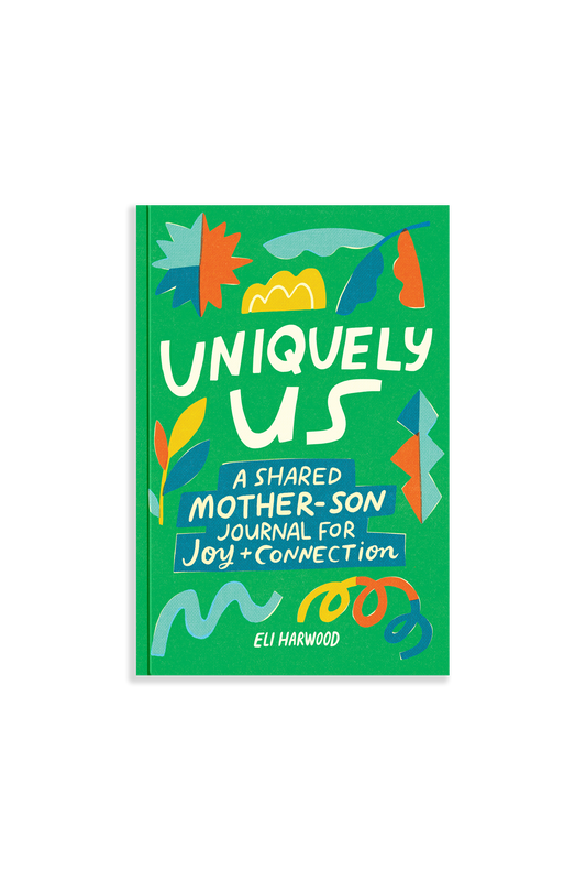 Book cover of 'Uniquely Us' with colorful design on a green background