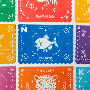 Spanish-English ABC Flash Cards available at Blue Star Press