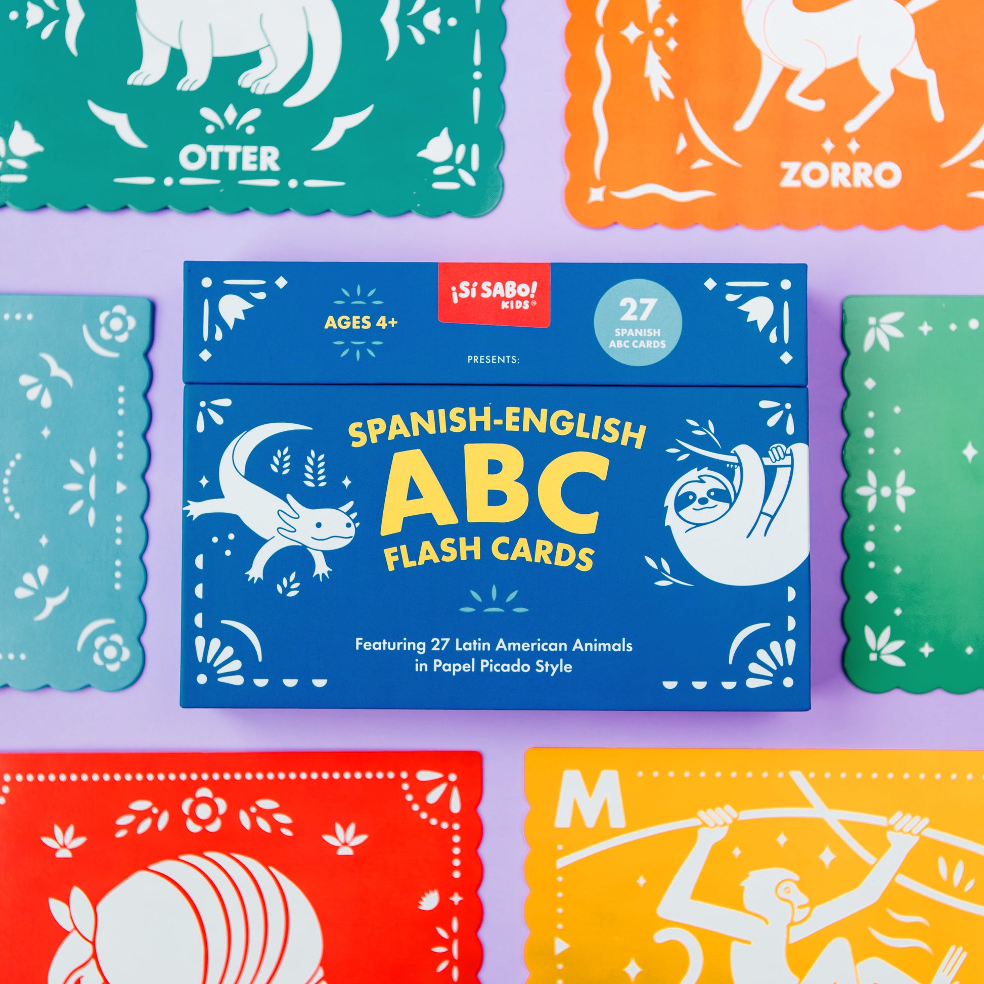 Spanish-English ABC Flash Cards available at Blue Star Press
