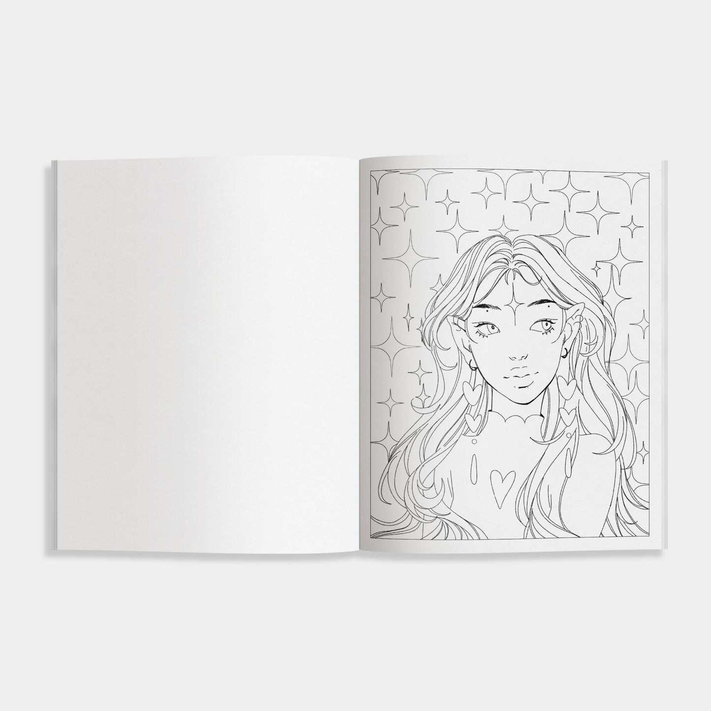 Modern Manga Coloring Book available at Blue Star Press