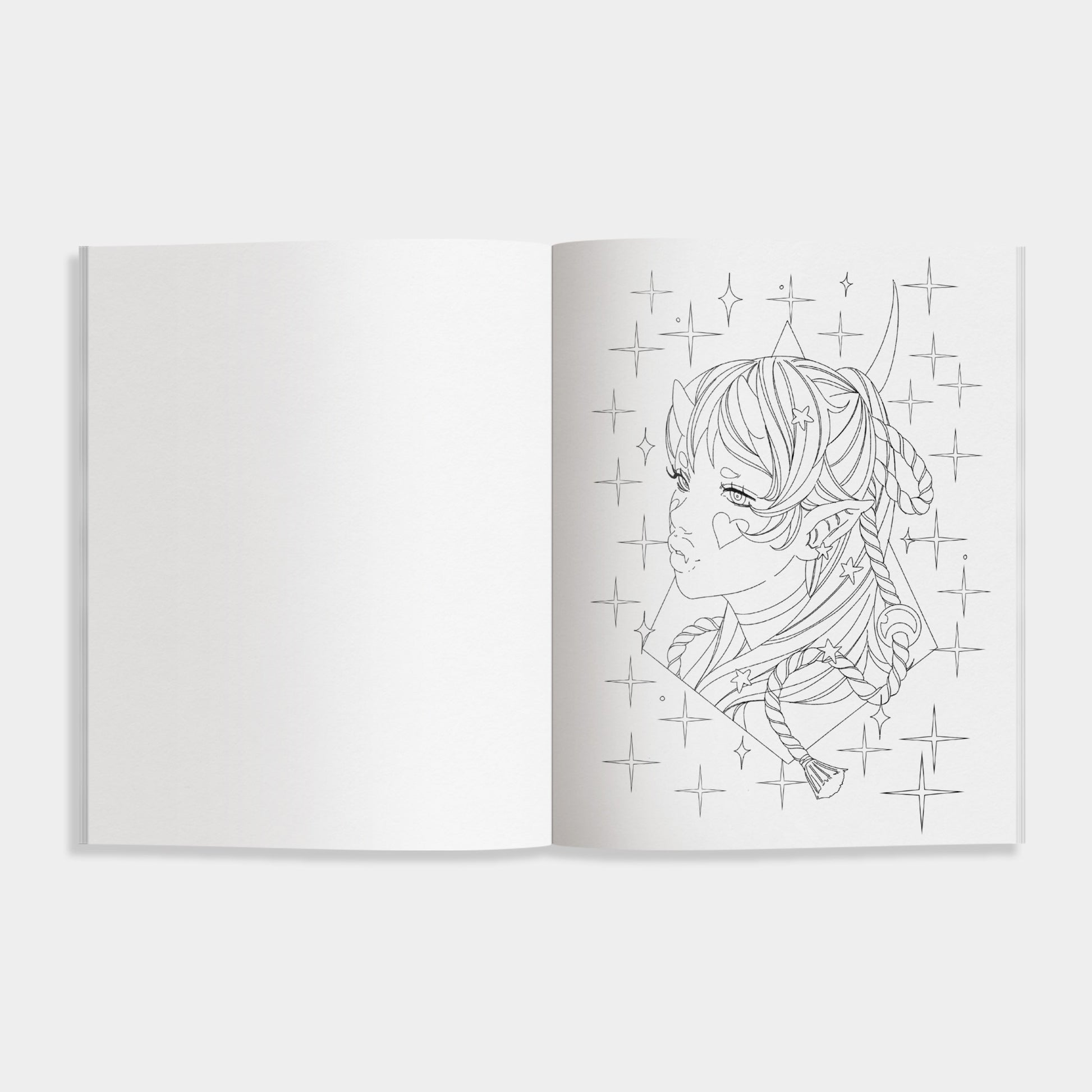 Modern Manga Coloring Book available at Blue Star Press