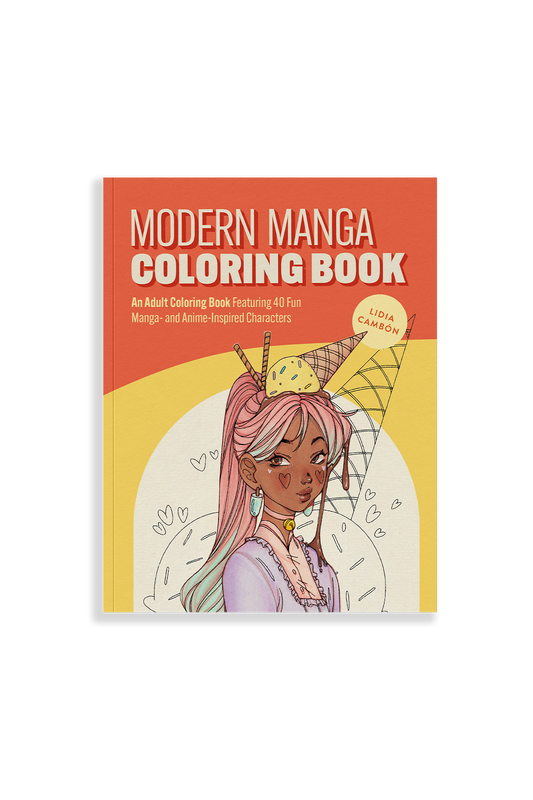 Modern Manga Coloring Book available at Blue Star Press