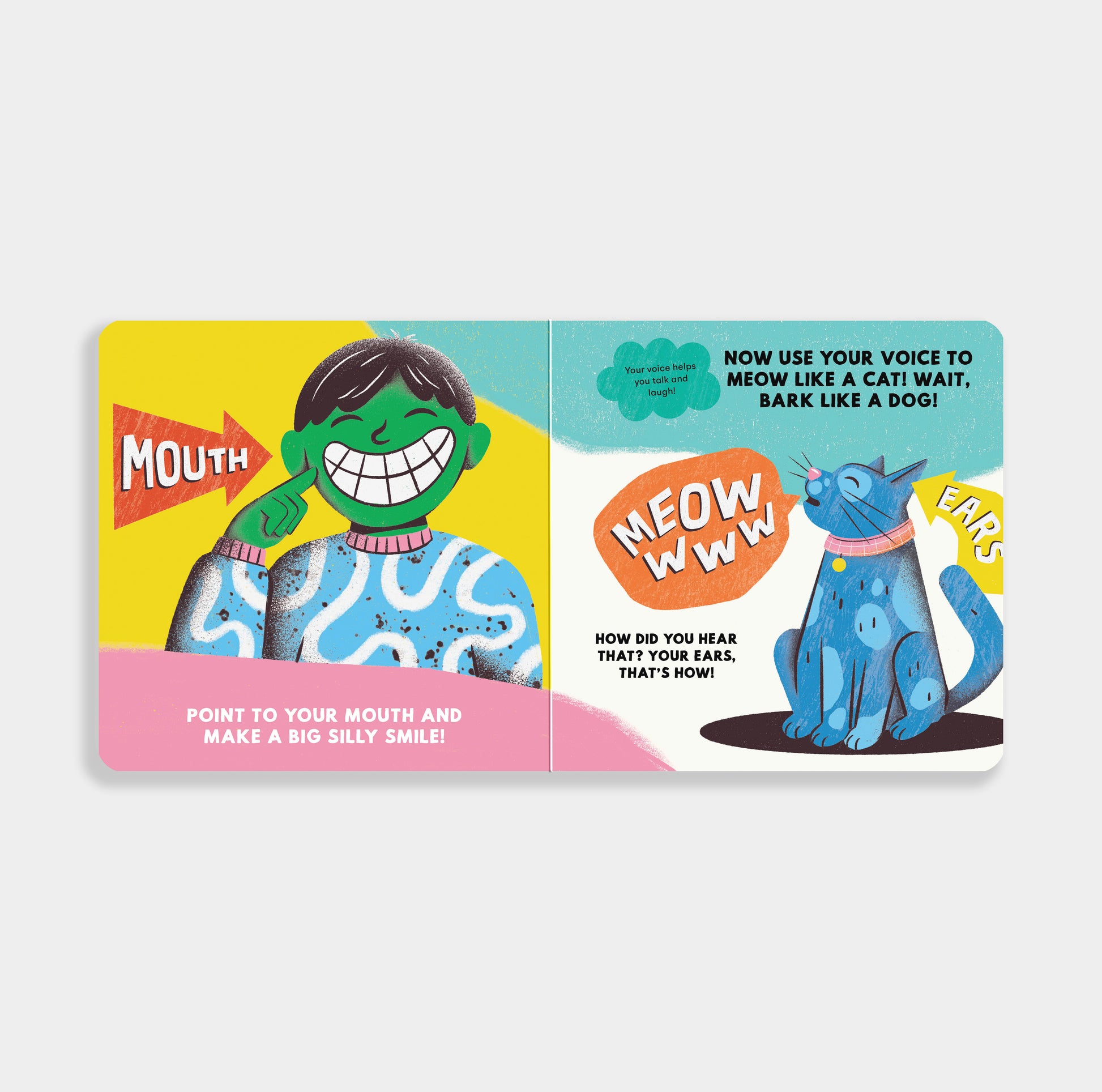 Children's book titled 'Can You Do This? My Body Edition!'  with cartoon characters and text on a white background