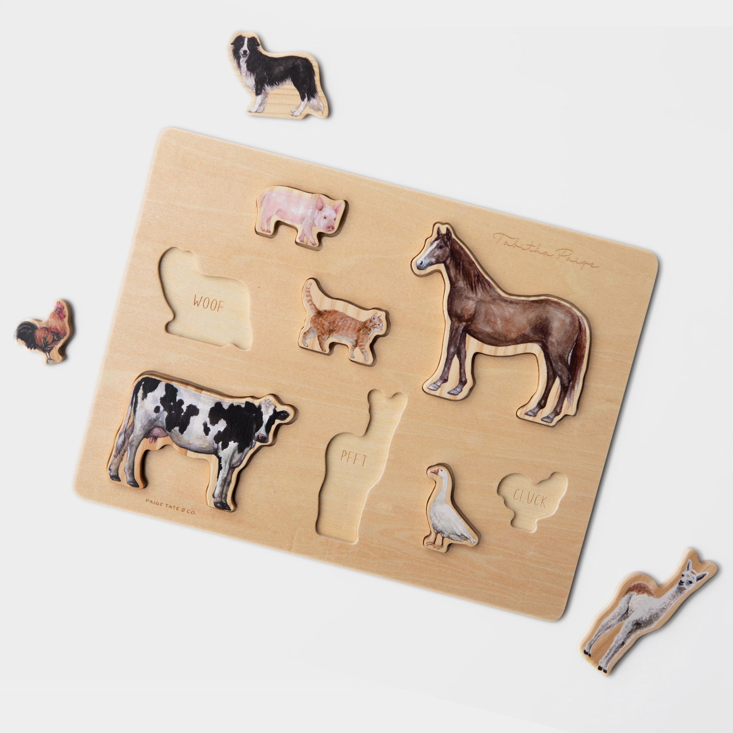 Farm Animals Wooden Puzzle