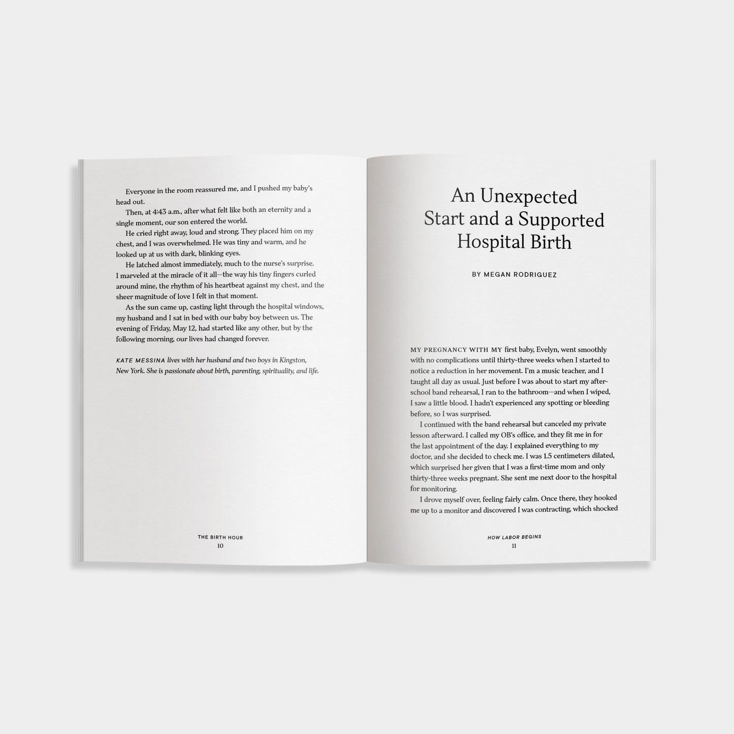 Open book with text on a white background