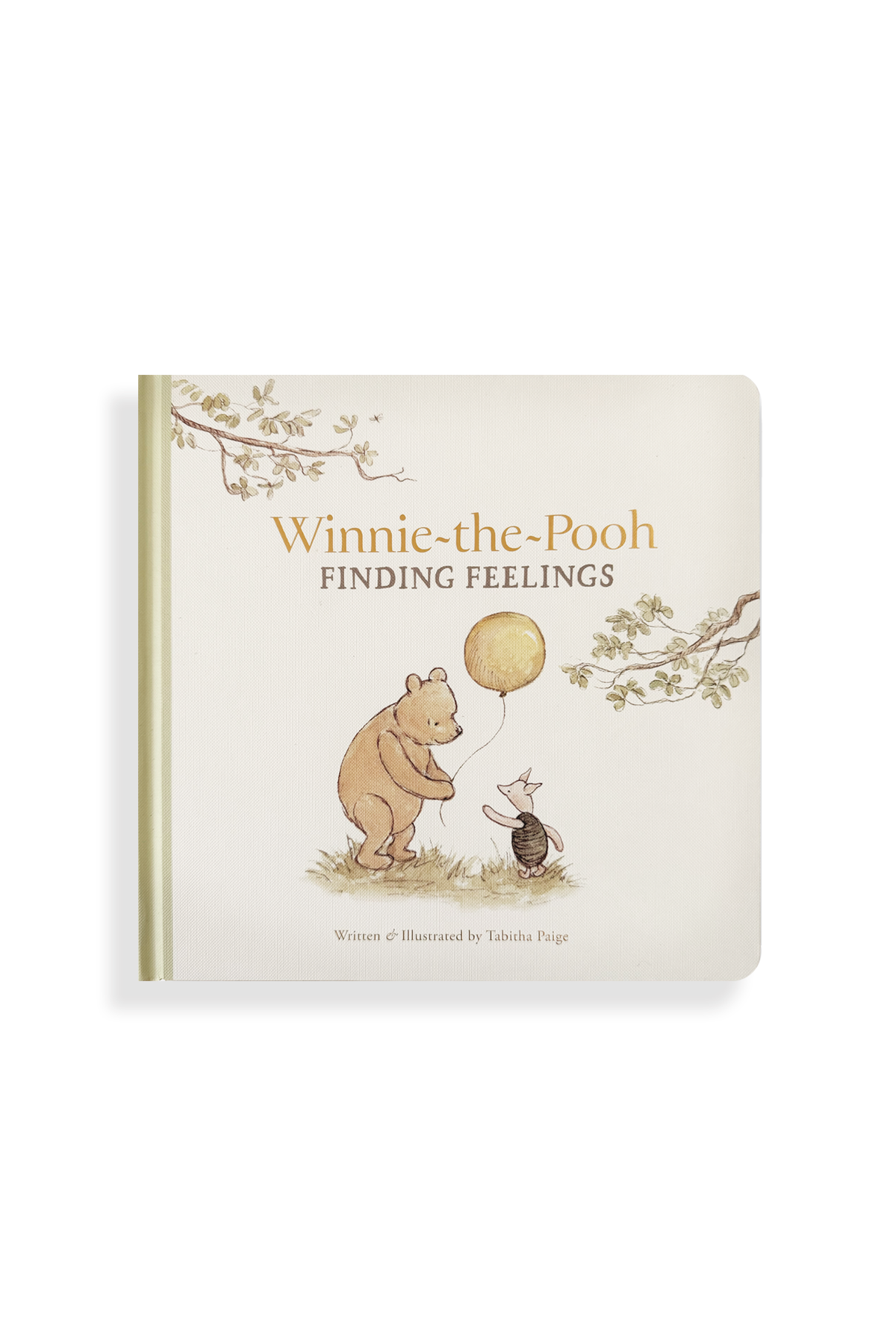 Book titled 'Winnie-the-Pooh: Finding Feelings' with illustrations on a white background