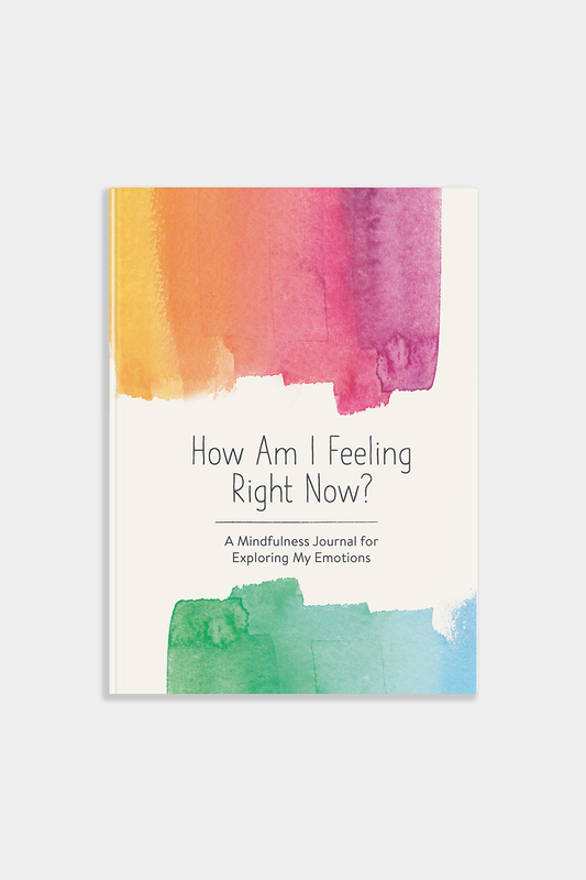 Book cover of 'How Am I Feeling Right Now?' with watercolor design and text on a white background