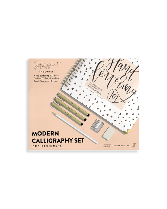 Modern Calligraphy Set for Beginners by Chalkfulloflove