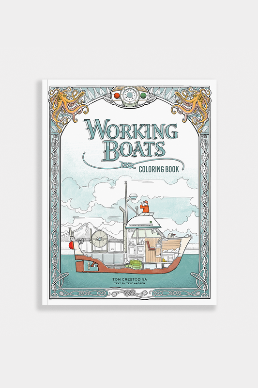 Working Boats Coloring Book by Tom Crestodina