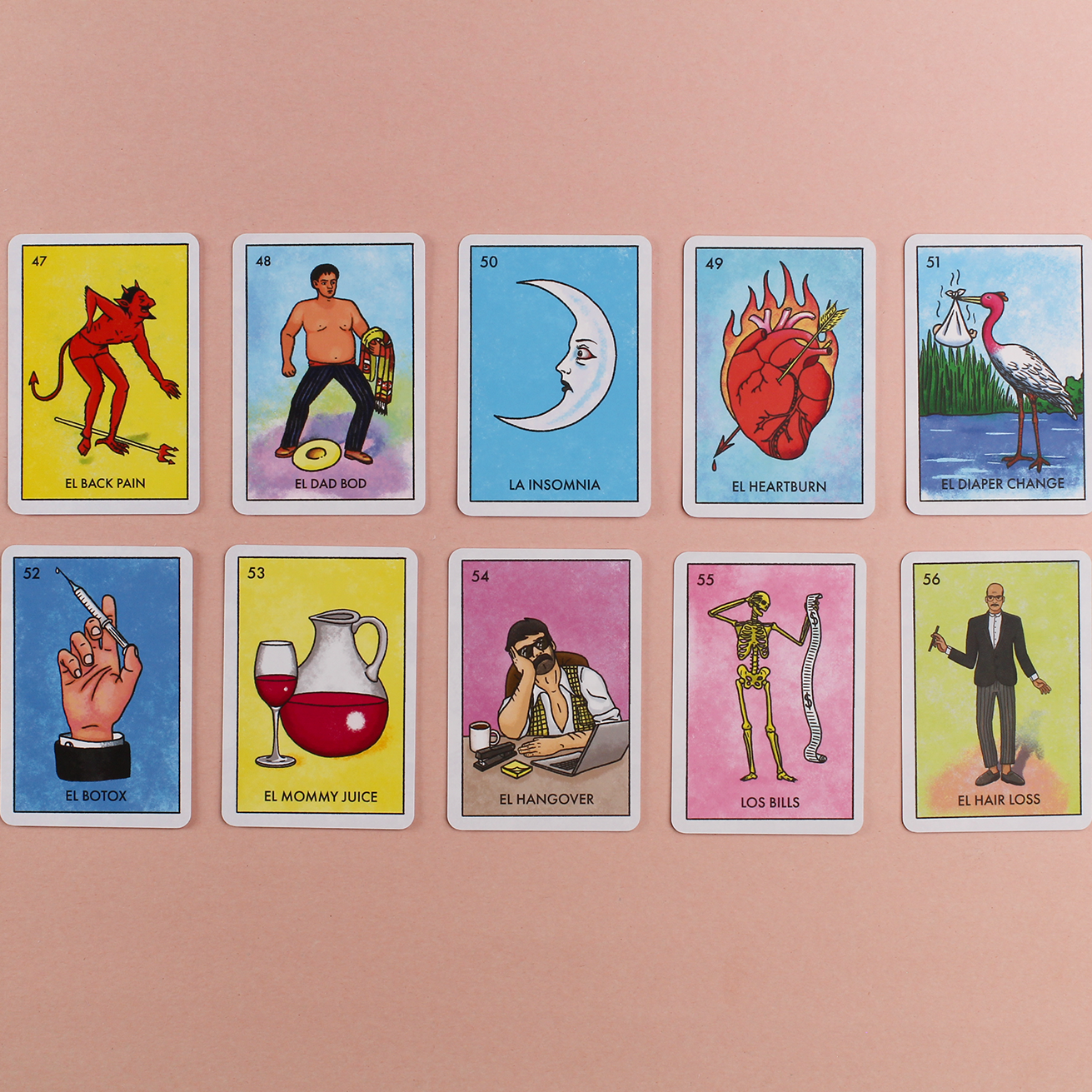 Millennial Lotería: El Mid-Life Crisis Expansion Pack by Mike Alfaro