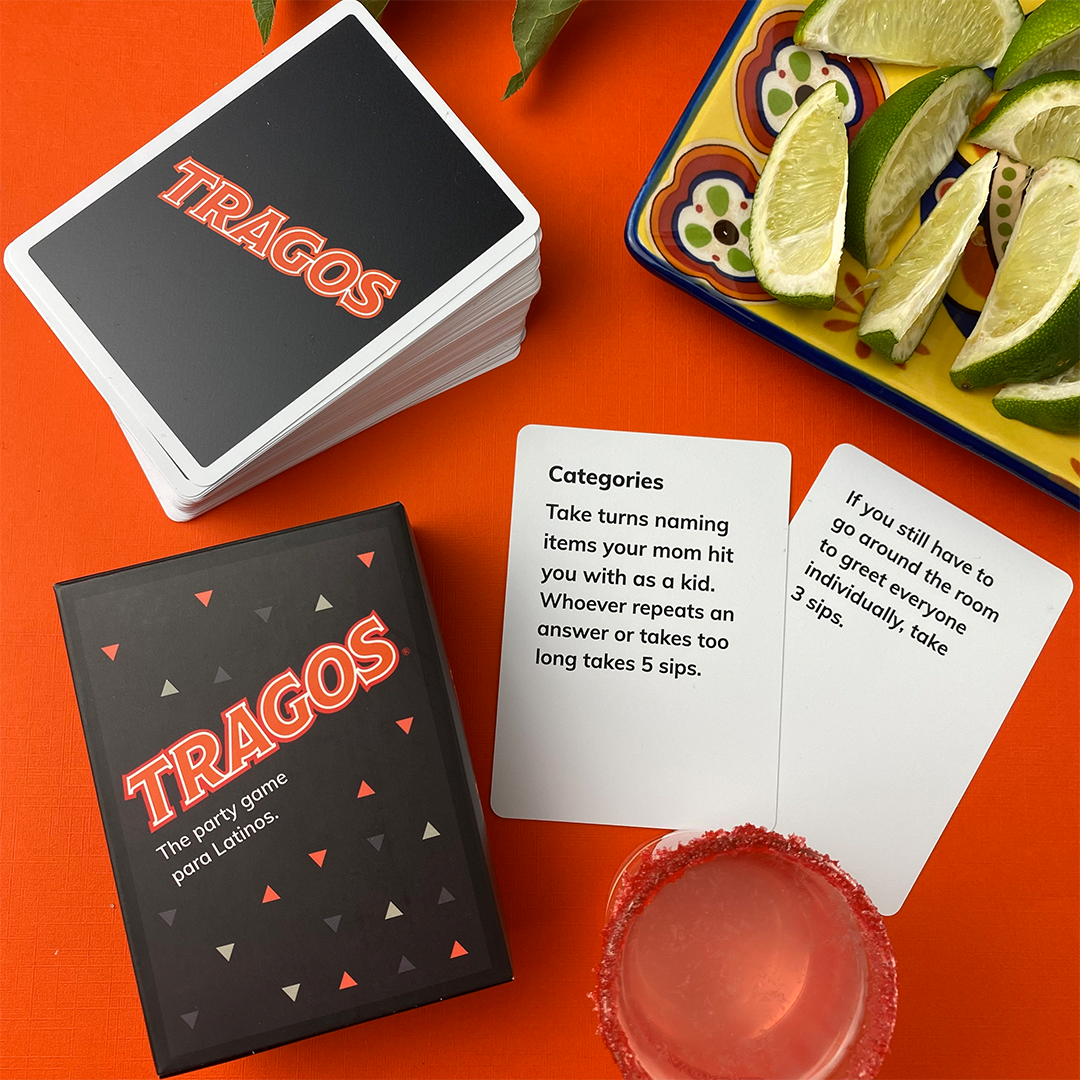 Tragos Original Party Card Game available at Blue Star Press