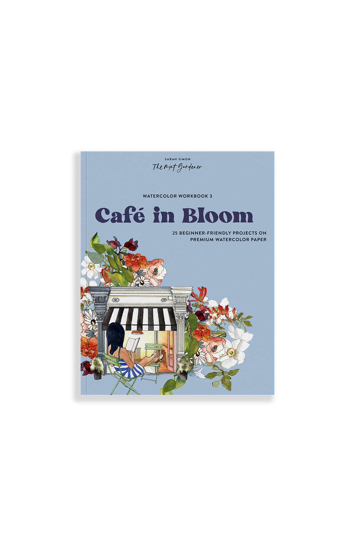 Watercolor Workbook: Café in Bloom